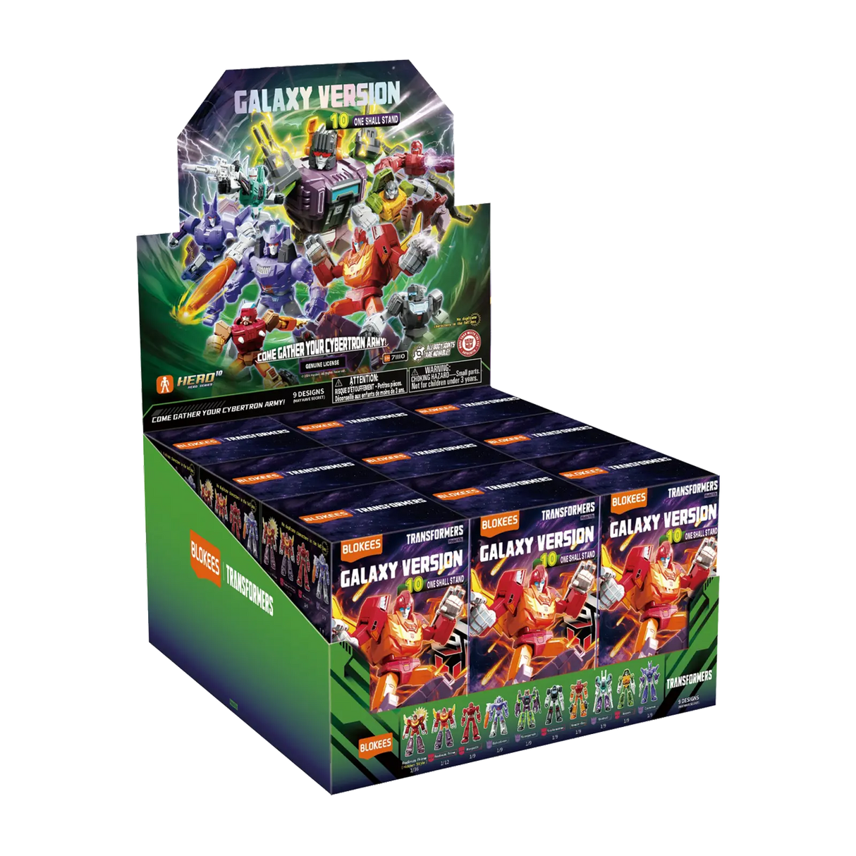Blokees Transformers Galaxy Version 10 One Shall Stand Action Figure Model Kit Blind Box 71110