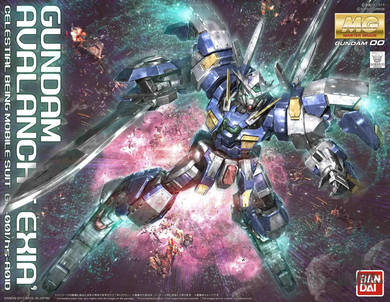 1/100 MG GN-001/HS-A01 Gundam Avalanche Exia Scale Model Kits