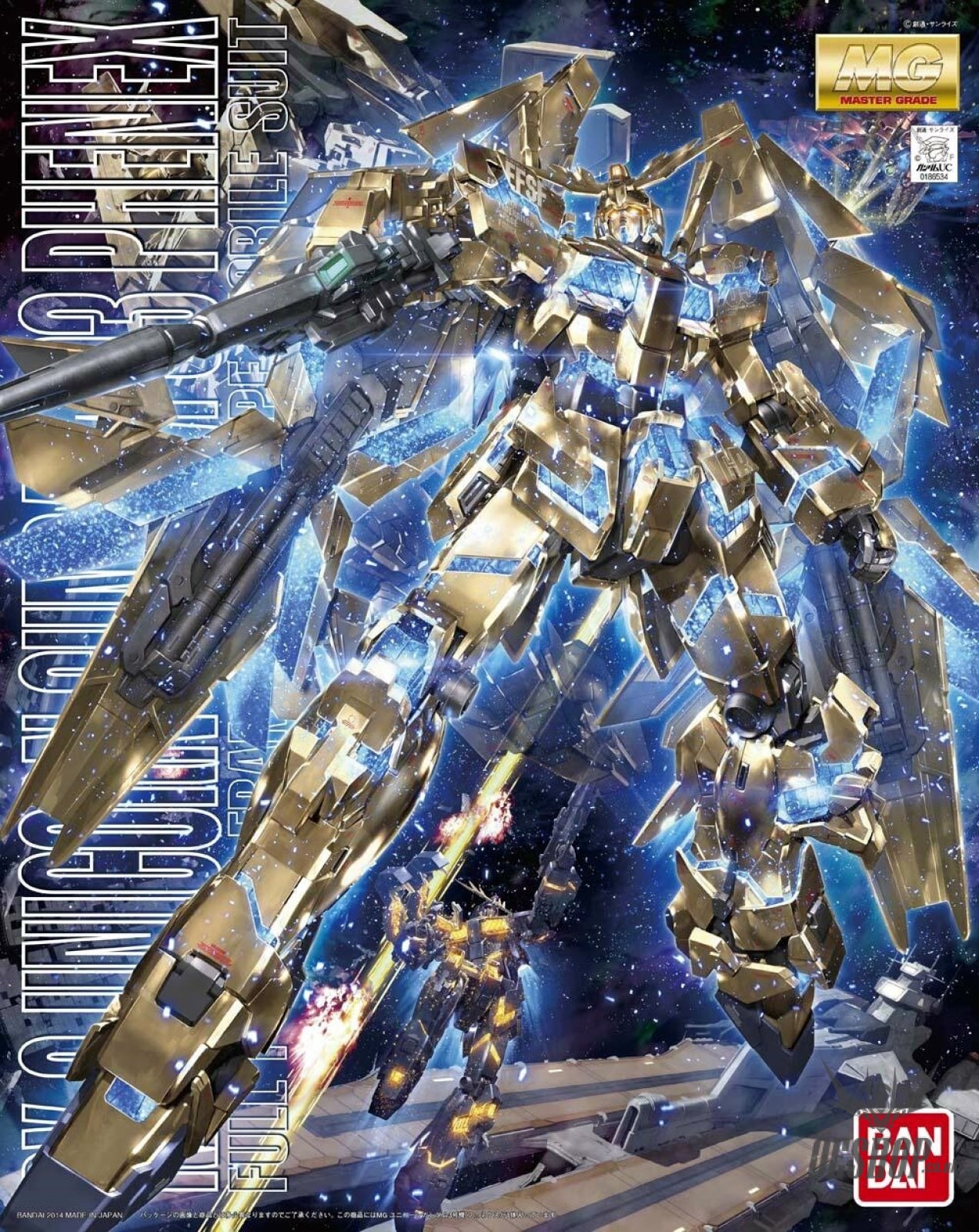 1/100 MG Unicorn Gundam 03 Phenex (Fenix) Bandai 129.99 OEShop