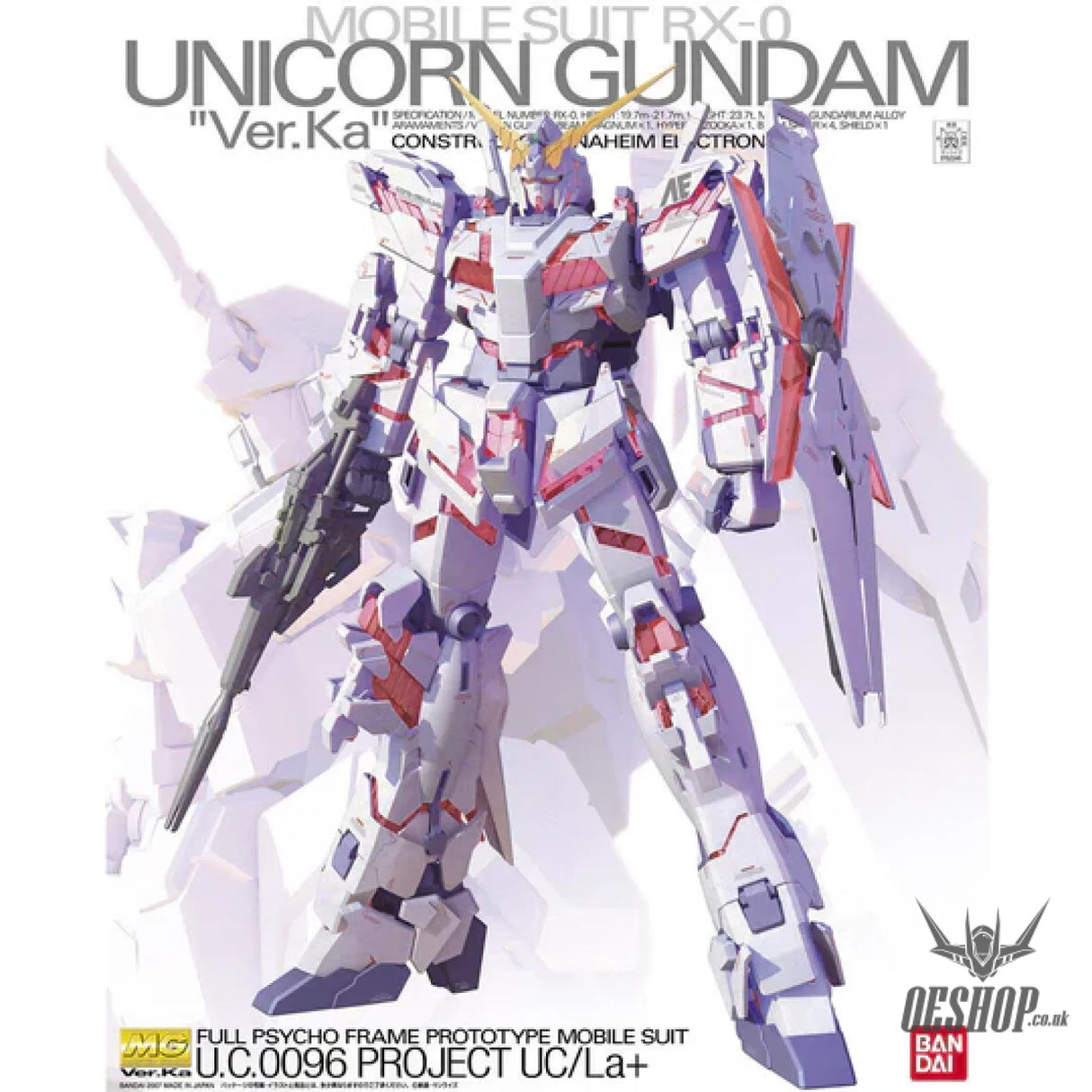 1/100 MG Unicorn Gundam Ver.Ka Scale Model Kits
