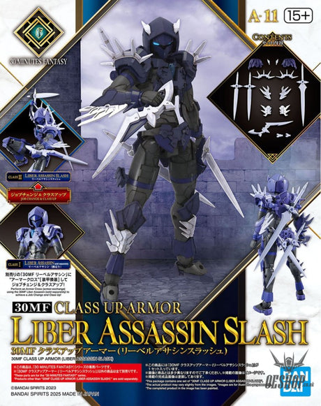 1/144 30 Minutes Fantasy 30MF A-11 Class Up Armor (Liber Assassin Slash) Scale Model Kits