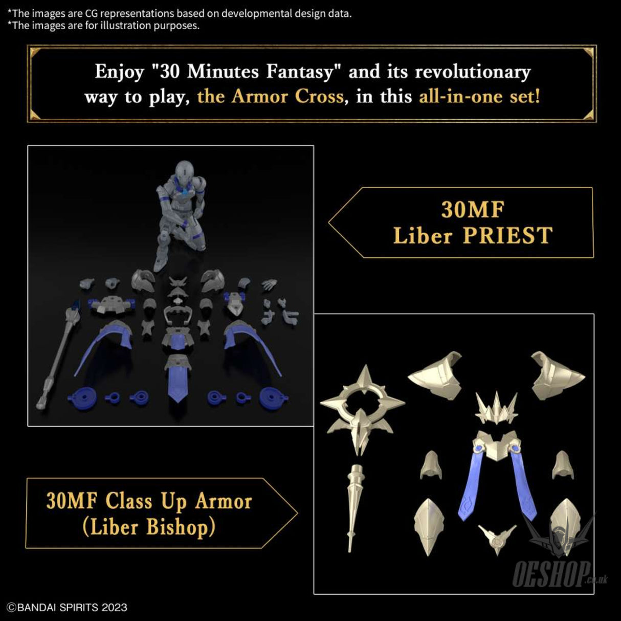 1/144 30 Minutes Fantasy 30MF Liber Bishop Scale Model Kits