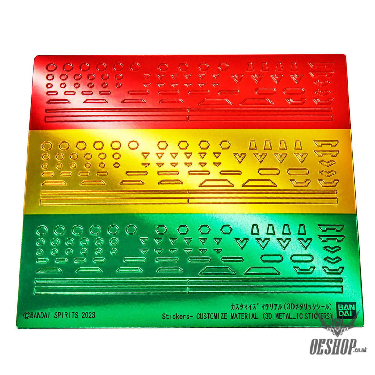 1/144 30MM Customize Material 02 (3D Metallic Stickers) Model Kits Accessories