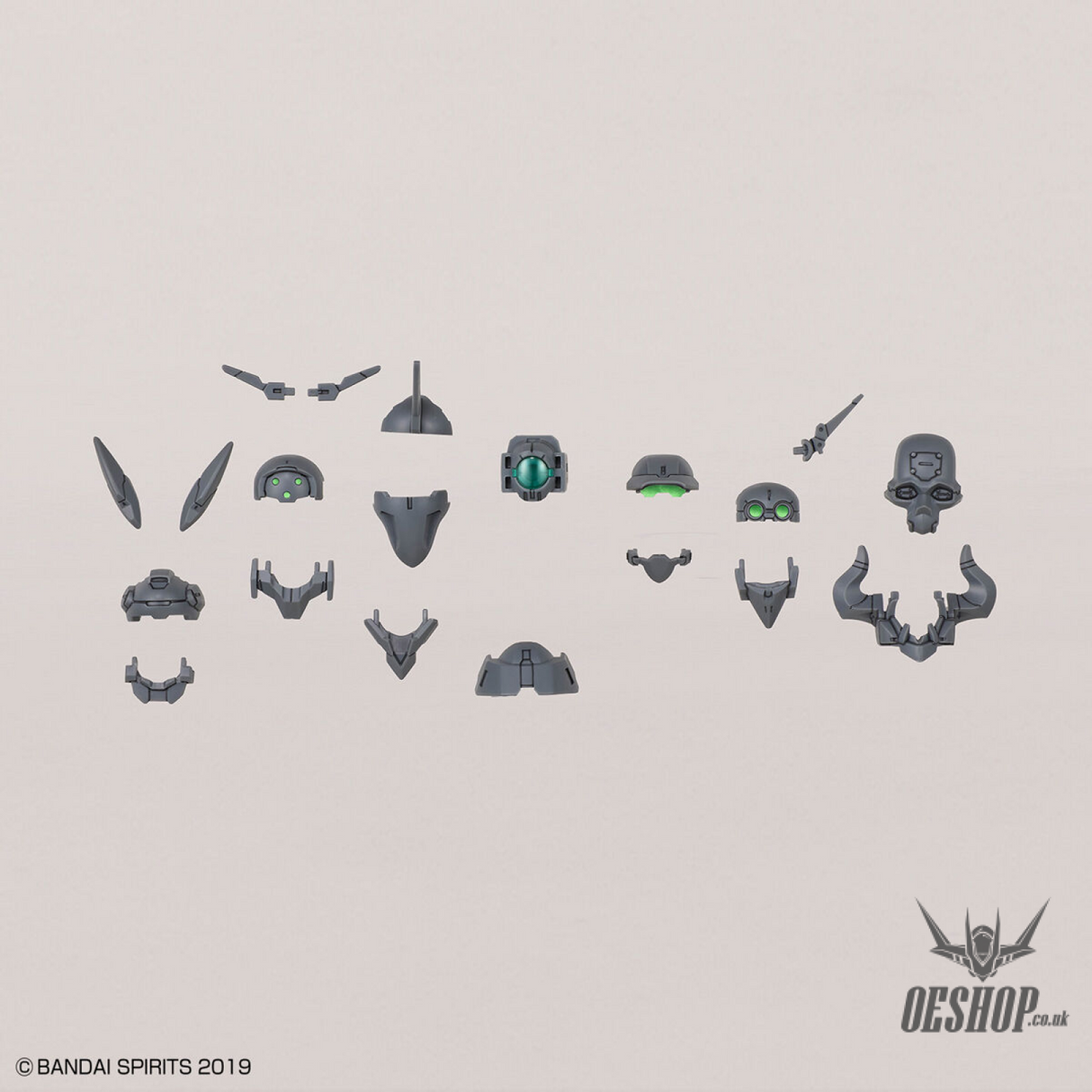 1/144 30MM w-16 Option Parts Set 7 (Customize Heads B) Scale Model Kits
