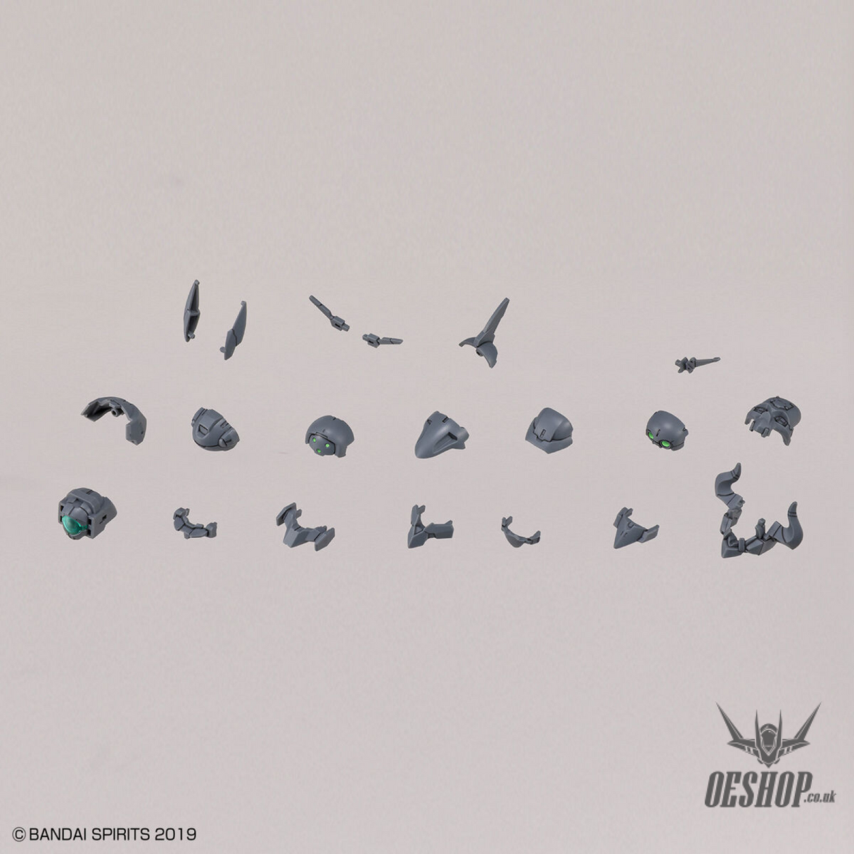 1/144 30MM w-16 Option Parts Set 7 (Customize Heads B) Scale Model Kits