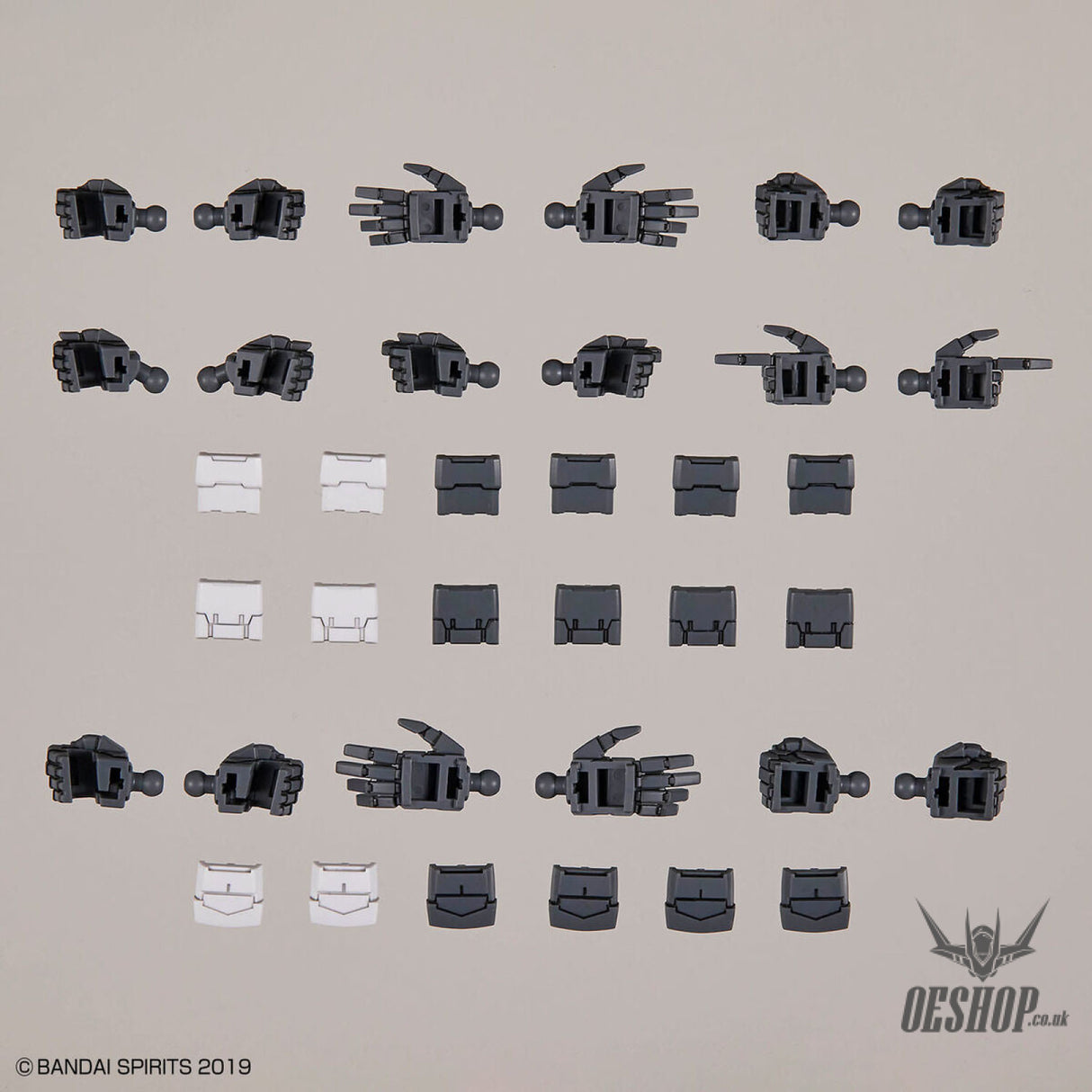 1/144 30MM w-23 Option Parts Set 12 (Hand Parts/Multi Joint) Scale Model Kits