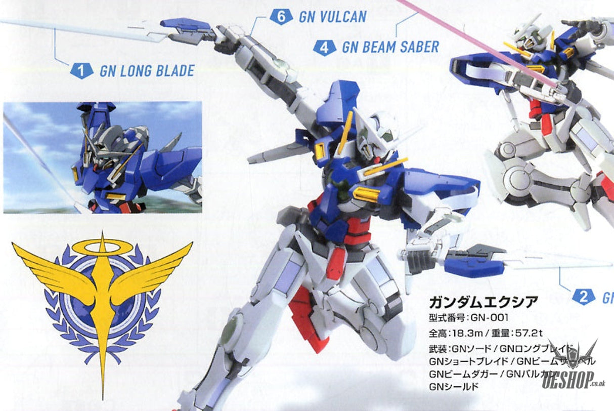 1/144 HG Gundam00 01 Exia GN-001 Scale Model Kits
