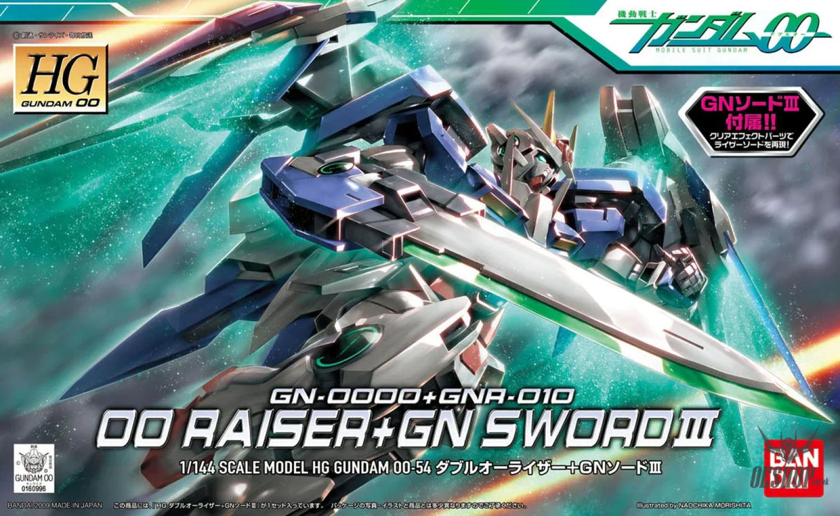 1/144 HG Gundam00 54 00 Raiser + GN Sword III Scale Model Kits