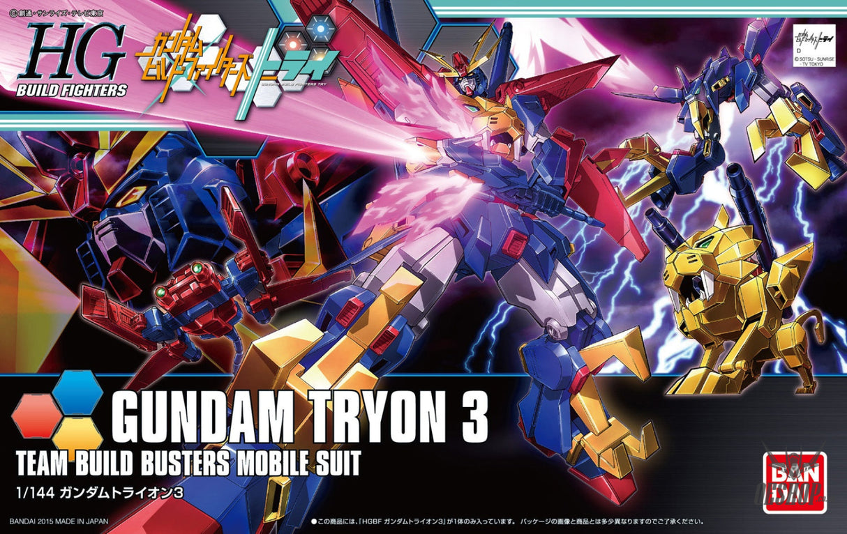 1/144 HGBF 038 Gundam Tryon 3 Scale Model Kits
