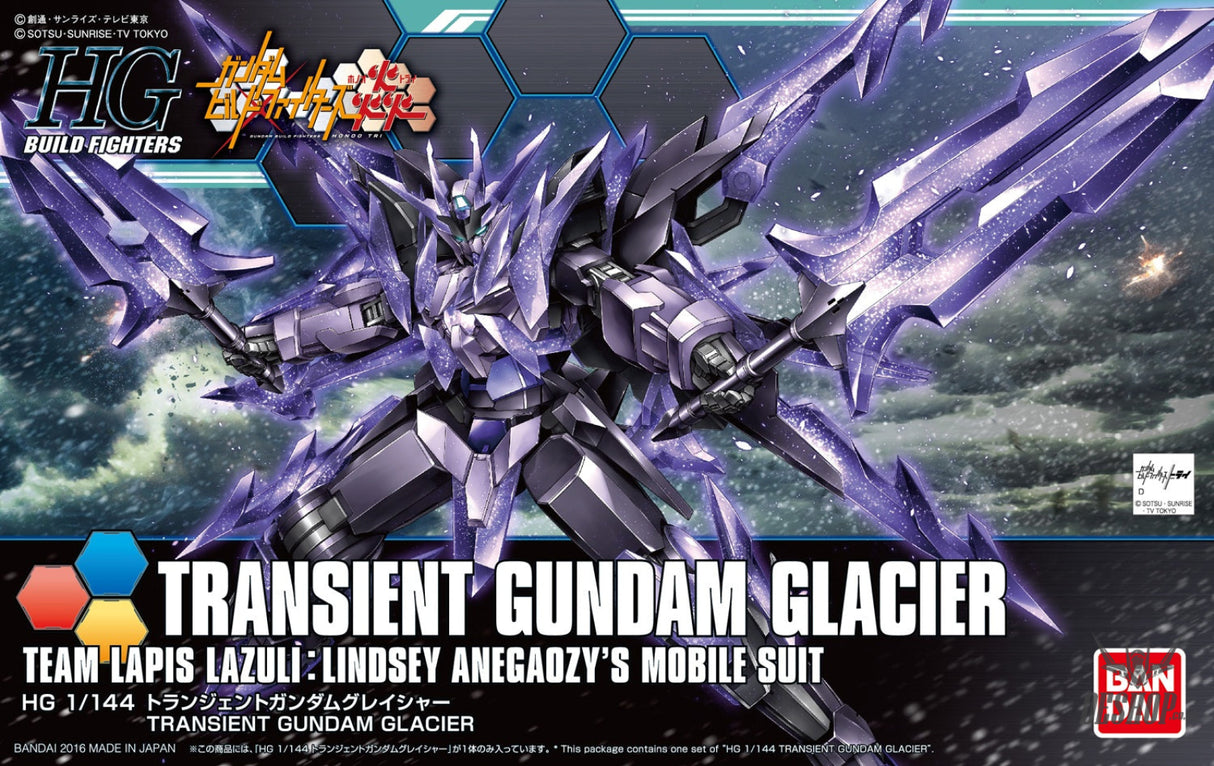 1/144 HGBF 050 Transient Gundam Glacier Scale Model Kits