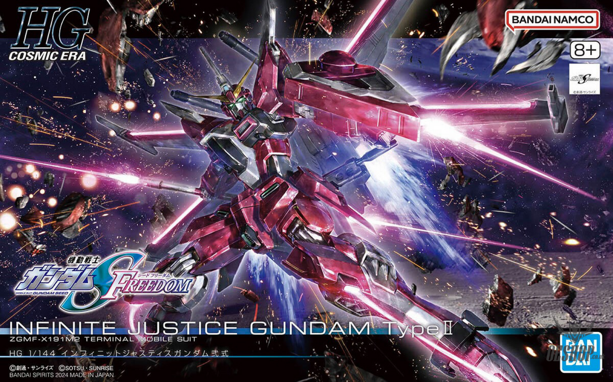 1/144 HGCE 251 Infinite Justice Gundam Type II (Gundam SEED Freedom) Scale Model Kits