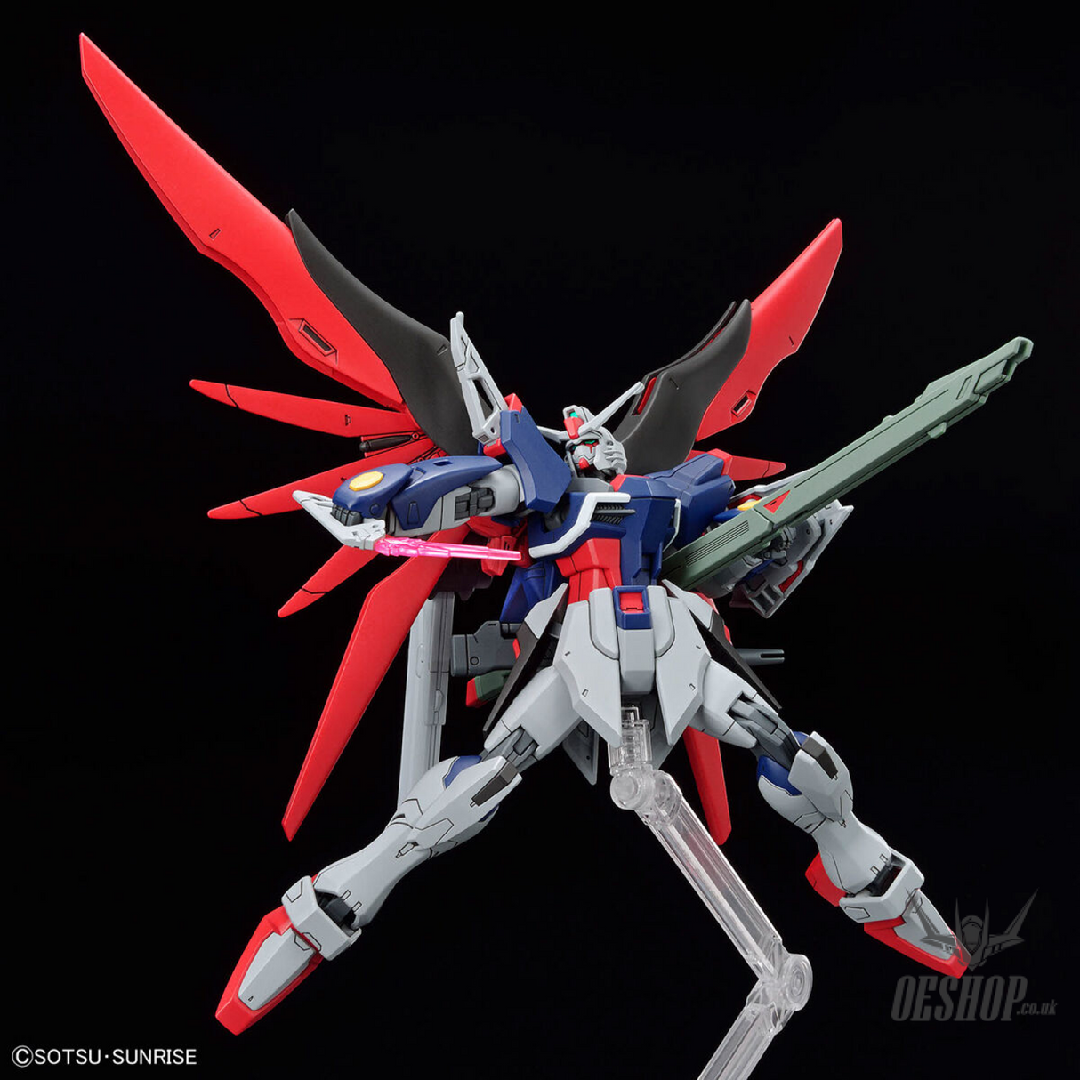 1/144 HGCE 258 Destiny Gundam Spec II & Zeus Sillouette Scale Model Kits