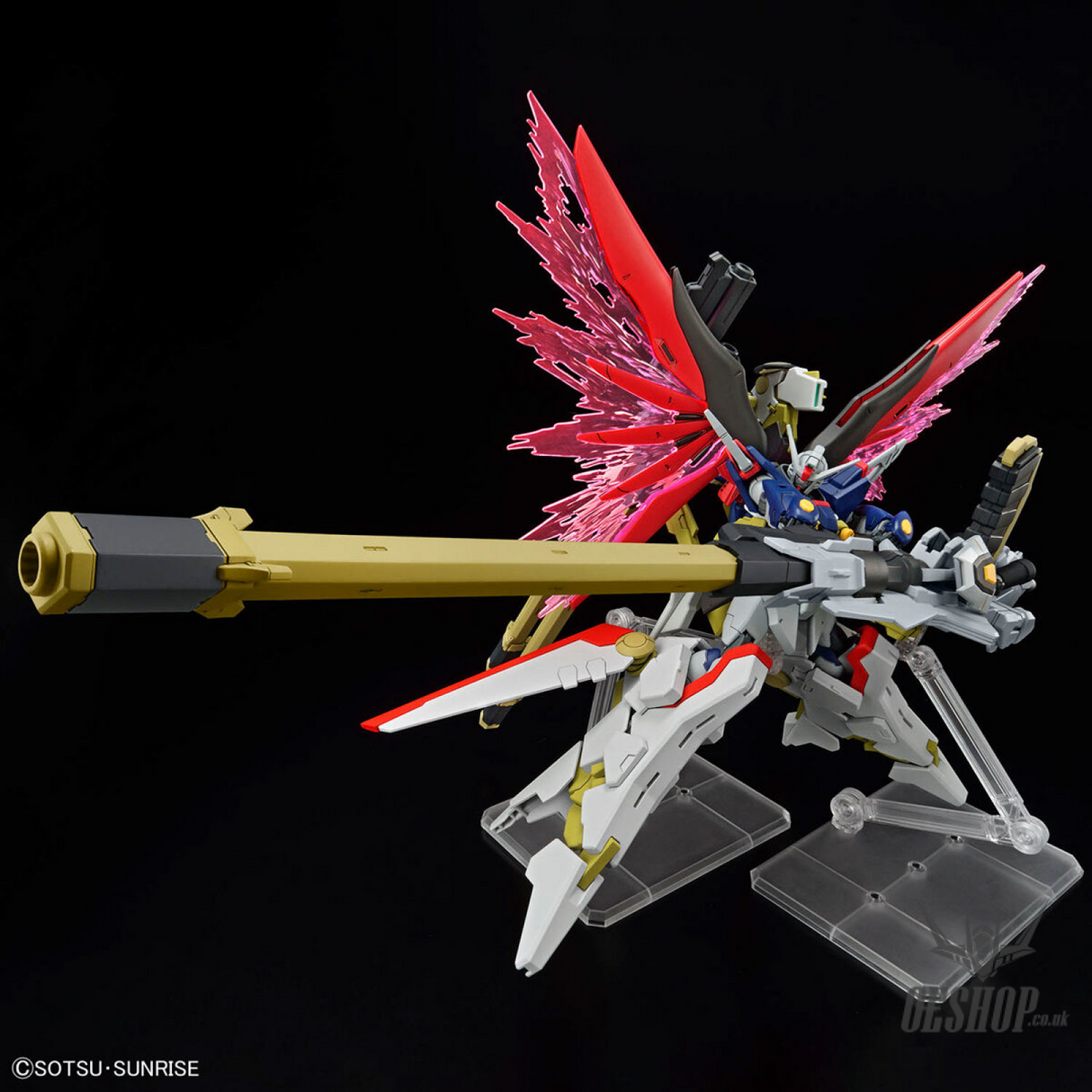 1/144 HGCE 258 Destiny Gundam Spec II & Zeus Sillouette Scale Model Kits