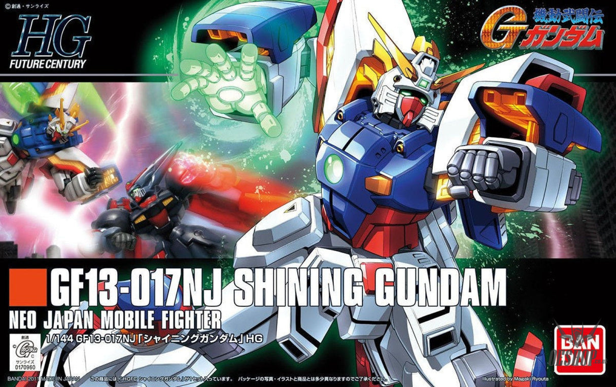 1/144 HGFC 127 SF13-017NJ Shining Gundam Scale Model Kits