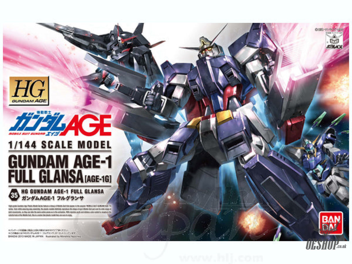 1/144 HGGA 35 Gundam AGE-1 Full Glansa (AGE-1G) Scale Model Kits
