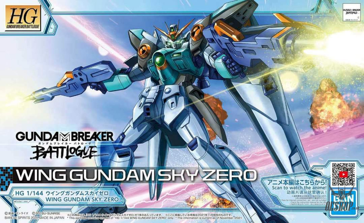 1/144 HGGBB 09 Gundam Wing Sky Zero Gundam Breaker Battlogue Scale Model Kits