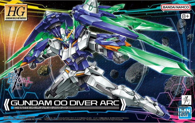 1/144 HGGBM 05 Gundam 00 Diver Arc (Gundam Build Metaverse) Scale Model Kits