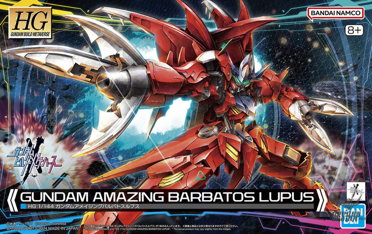 1/144 HGGBM 11 Gundam Amazing Barbatos Lupus (Gundam Build Metaverse) Scale Model Kits