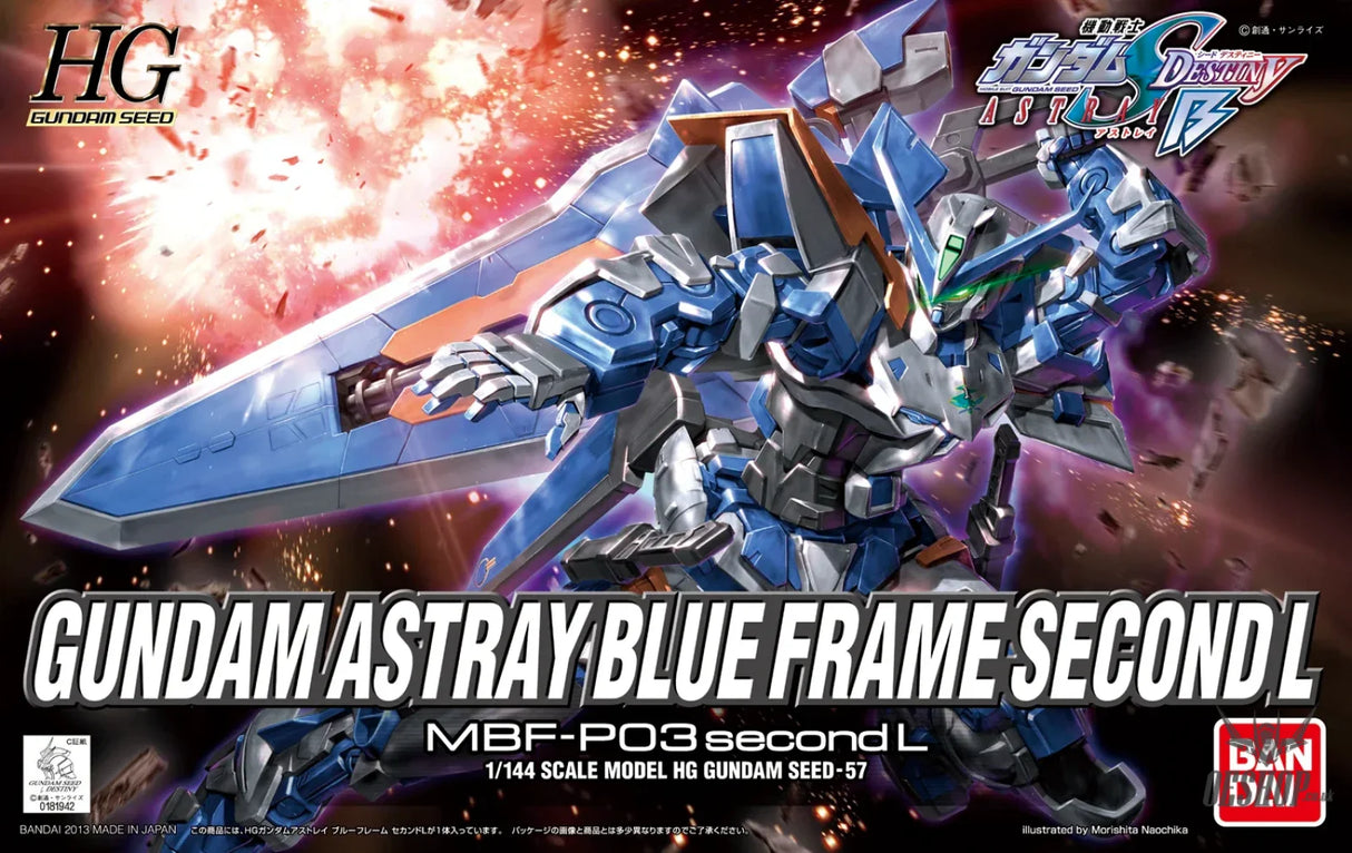 1/144 HGGS 57 Gundam Seed Gundam Astray Blue Frame Second L Scale Model Kits