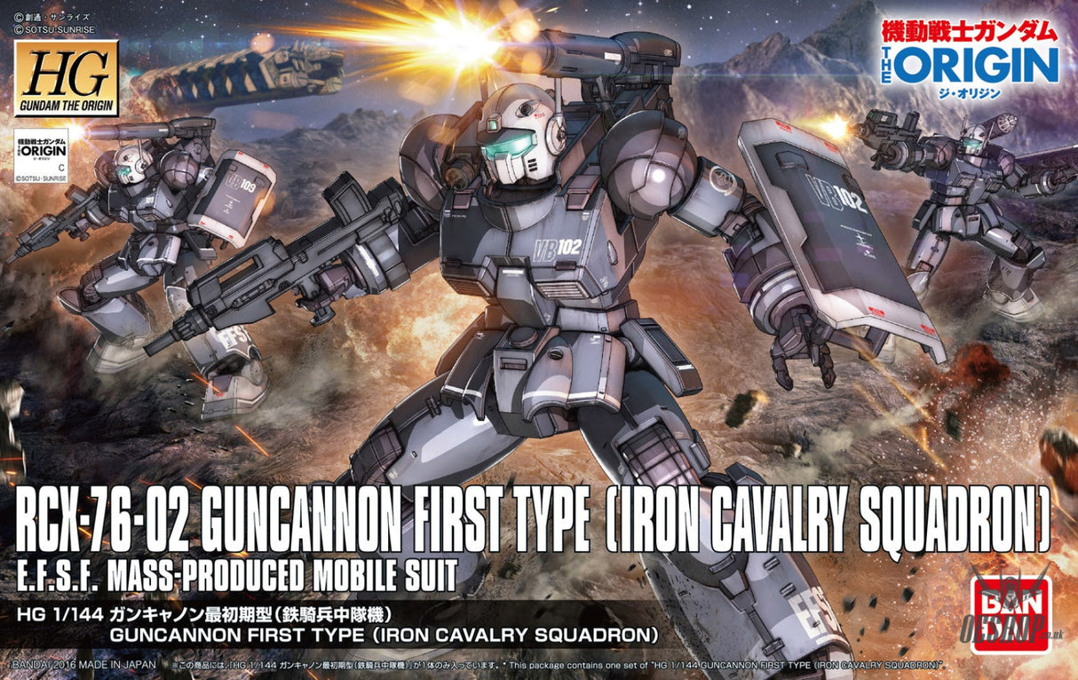 1/144 HGGTO 011 RCK-76-02 Guncannon First Type (Iron Cavalry Squadron) Scale Model Kits