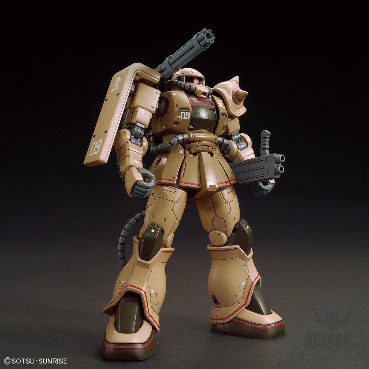 1/144 HGGTO 019 MS-06CK Zaku Half Cannon Scale Model Kits