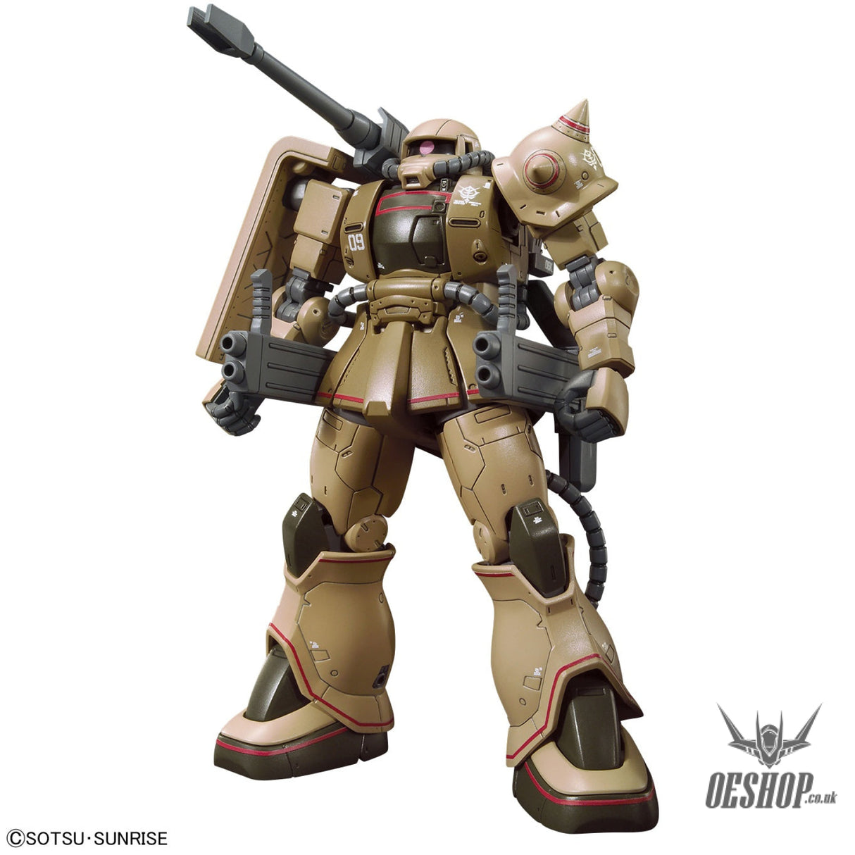 1/144 HGGTO 019 MS-06CK Zaku Half Cannon Scale Model Kits