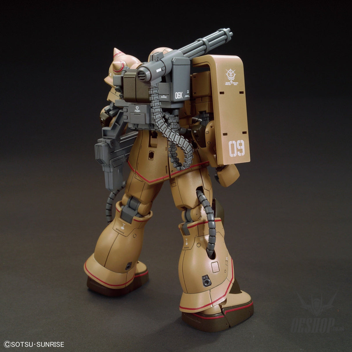 1/144 HGGTO 019 MS-06CK Zaku Half Cannon Scale Model Kits