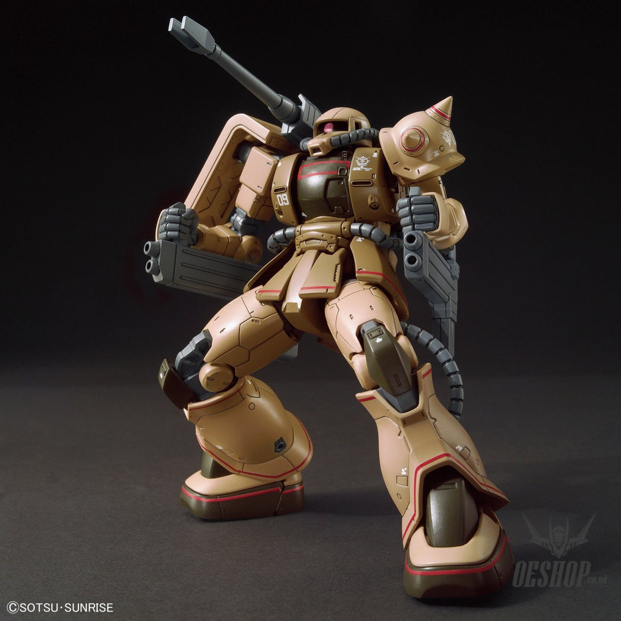 1/144 HGGTO 019 MS-06CK Zaku Half Cannon Scale Model Kits