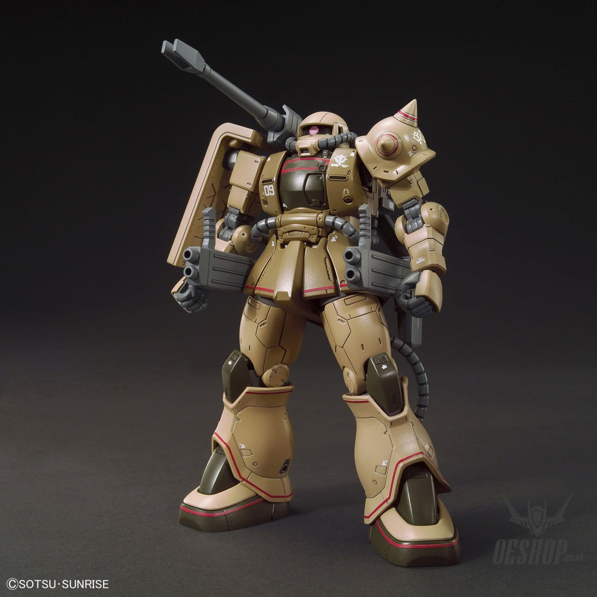1/144 HGGTO 019 MS-06CK Zaku Half Cannon Scale Model Kits