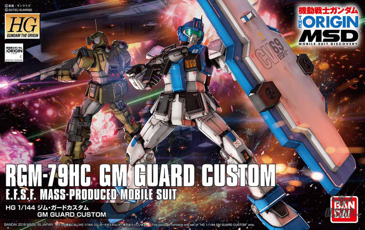 1/144 HGGTO 022 RGM-79HC GM Guard Custom Scale Model Kits