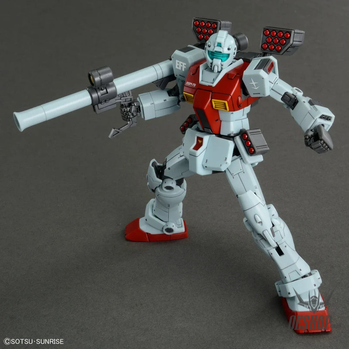 1/144 HGGTO RGM-79 GM (Shoulder Cannon/ Missile Pod) Scale Model Kits