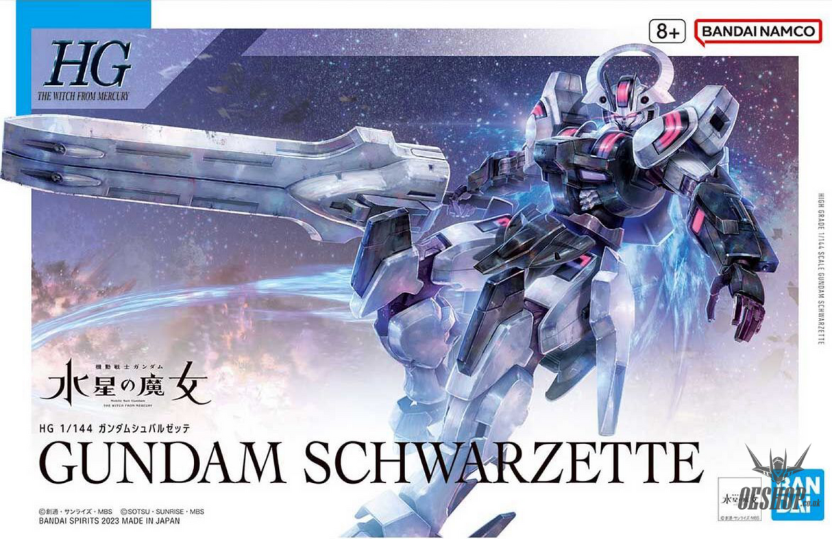 1/144 HGTWFM 25 Gundam Schwarzette (Mobile Suit Gundam: The Witch from Mercury) Scale Model Kits