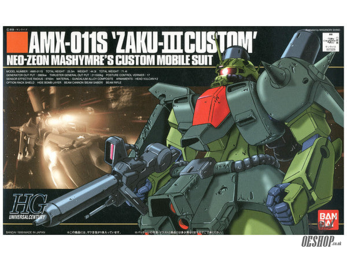 1/144 HGUC 003 AMX-011S Zaku III Custom Scale Model Kits