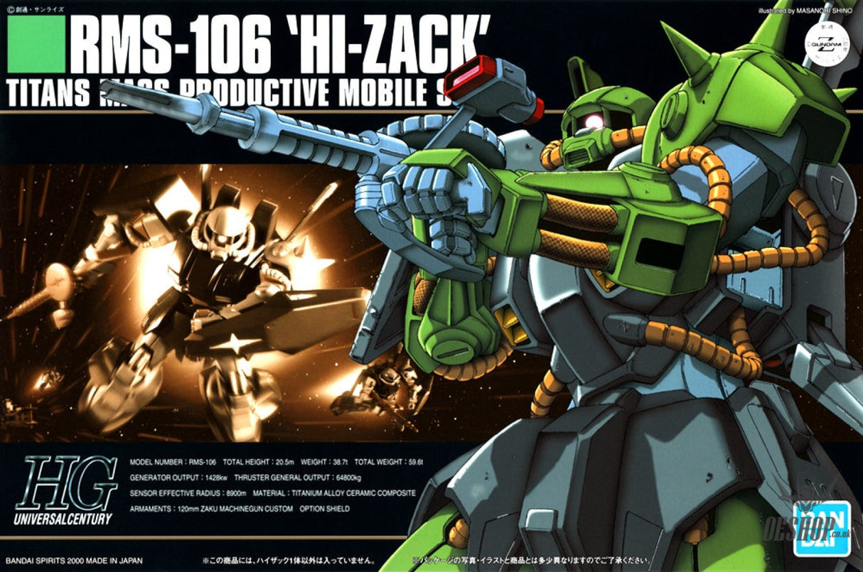 1/144 HGUC 012 RMS-106 Hi-Zack Scale Model Kits