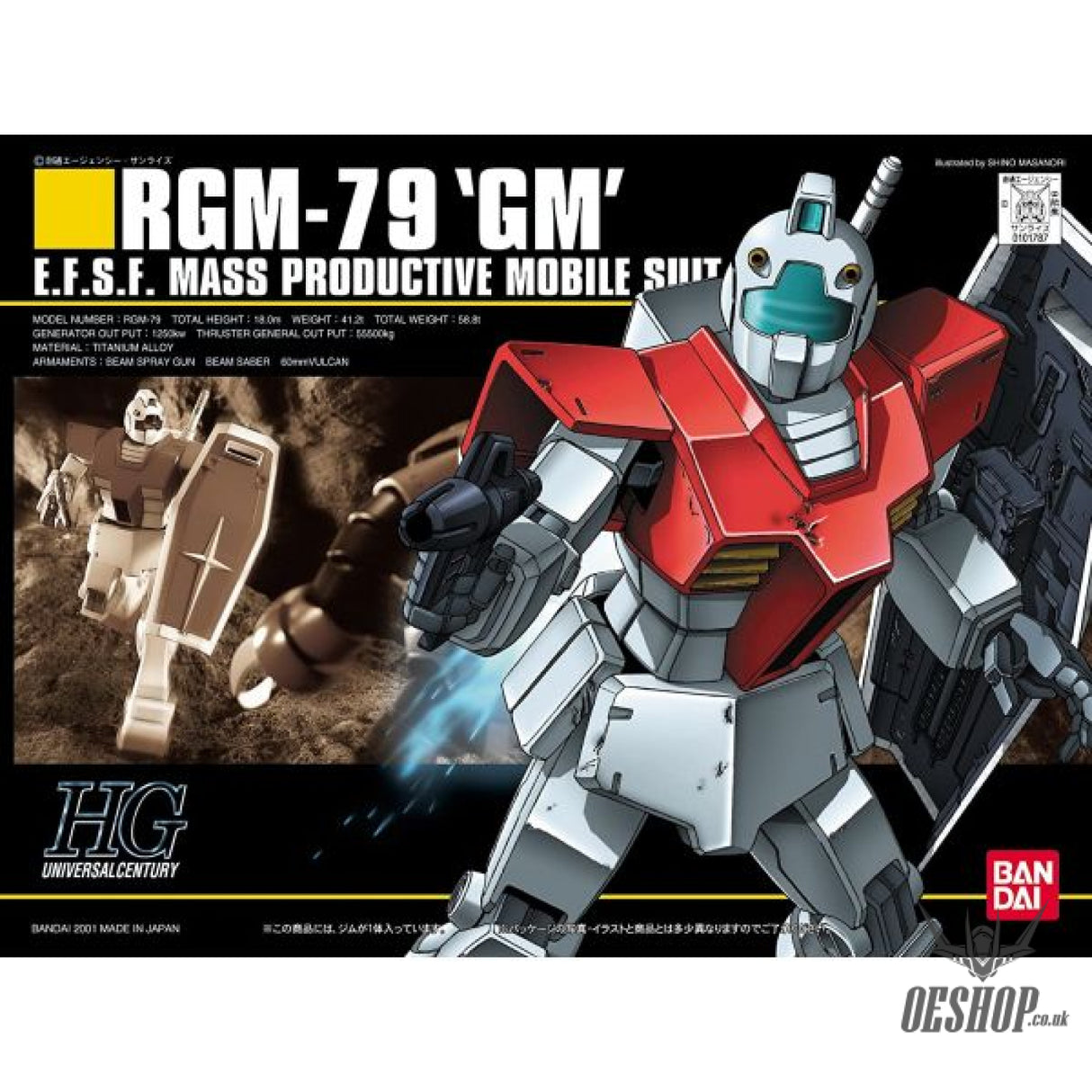 1/144 HGUC 020 RGM-79 ’GM’ Scale Model Kits