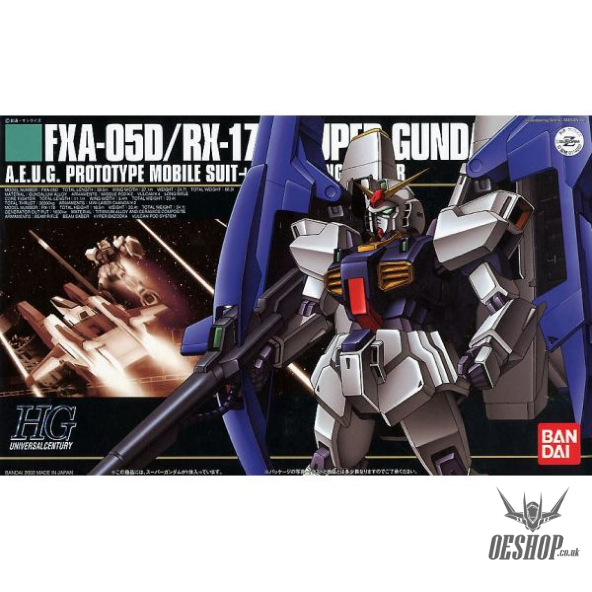 1/144 HGUC 035 FXA-05D/RX-178 Super Gundam Scale Model Kits