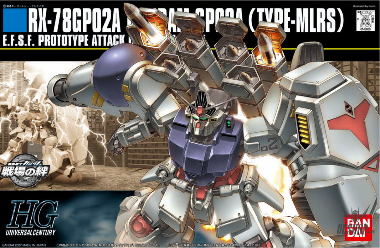 1/144 HGUC 075 RX78 GP02A Type-MLRS Gundam Scale Model Kits