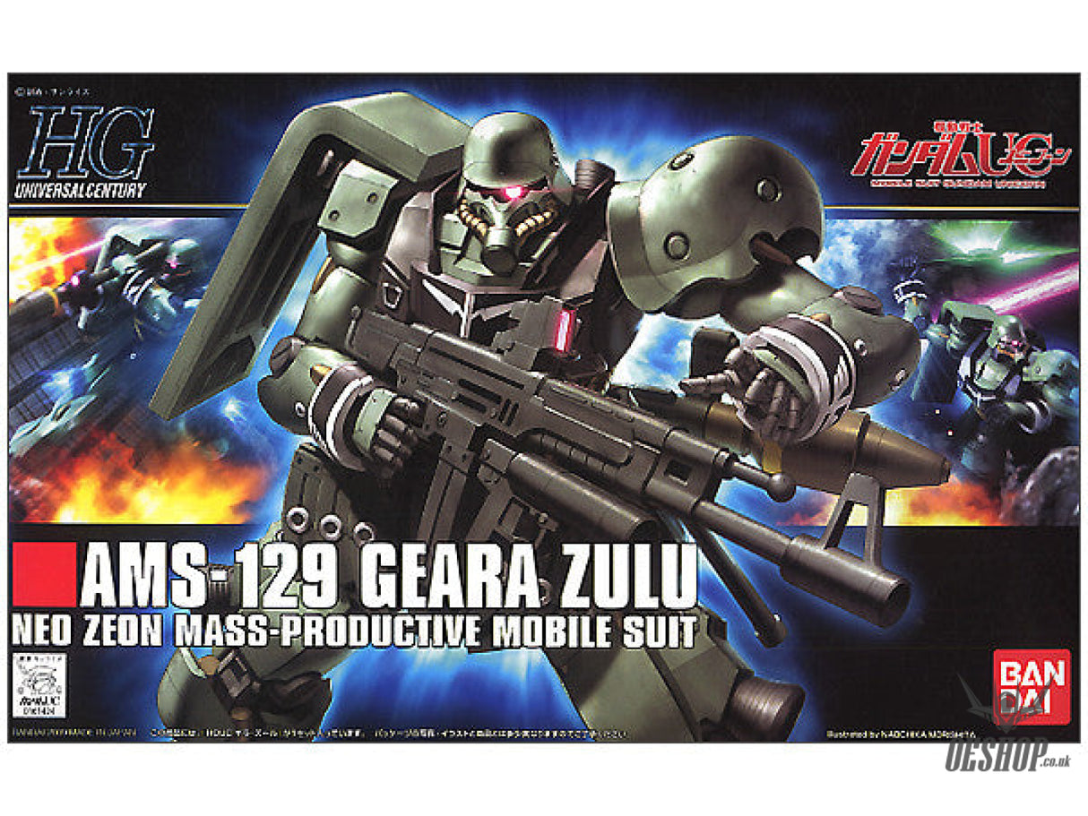 1/144 HGUC 102 AMS-129 Geara Zulu Scale Model Kits