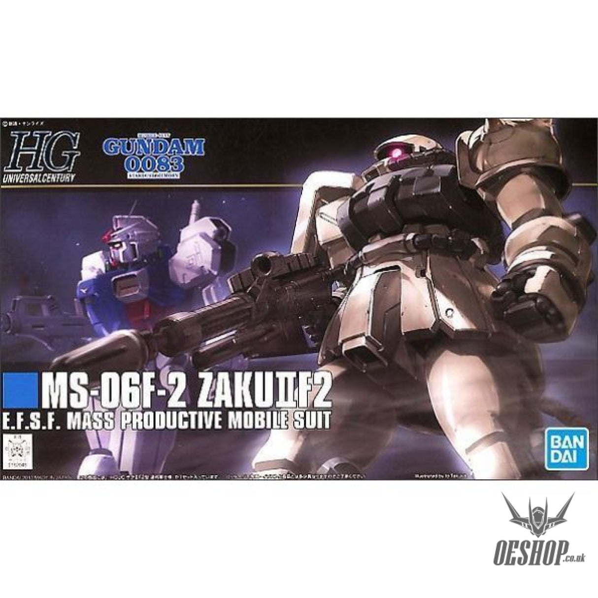 1/144 HGUC 107 MS-06F-2 Zaku II F2 EFSF Ver (Earth Fed Type) Scale Model Kits