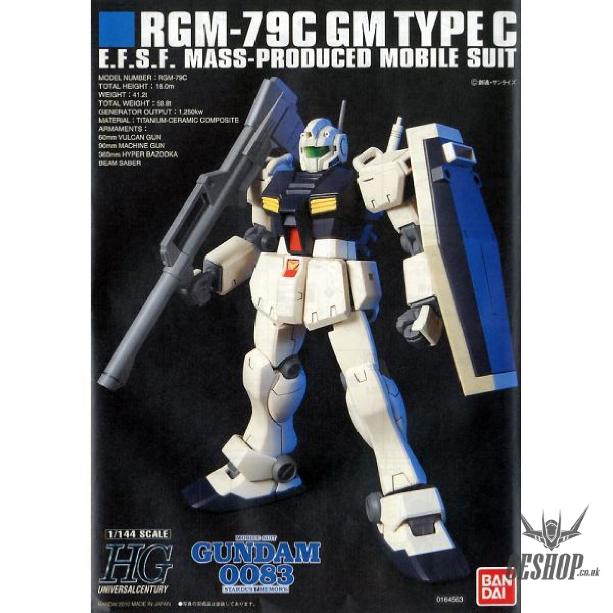 1/144 HGUC 113 RGM-79C GM Type C Scale Model Kits