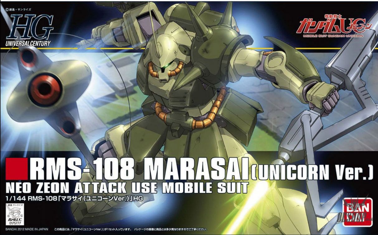 1/144 HGUC 138 RMS-108 Marasai (Unicorn Ver.) Scale Model Kits
