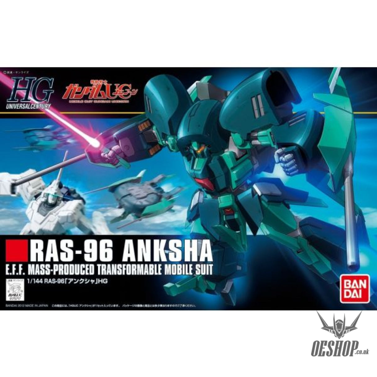 1/144 HGUC 141 RAS-96 Anksha Scale Model Kits