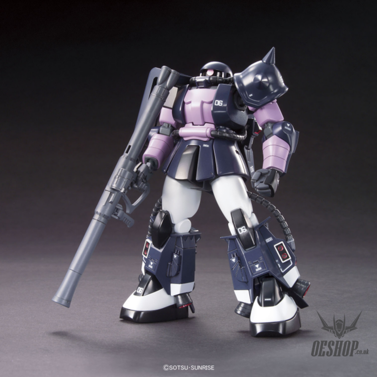 1/144 HGUC 151 MS-06R-1A Zaku II Black Tri-Stars Scale Model Kits