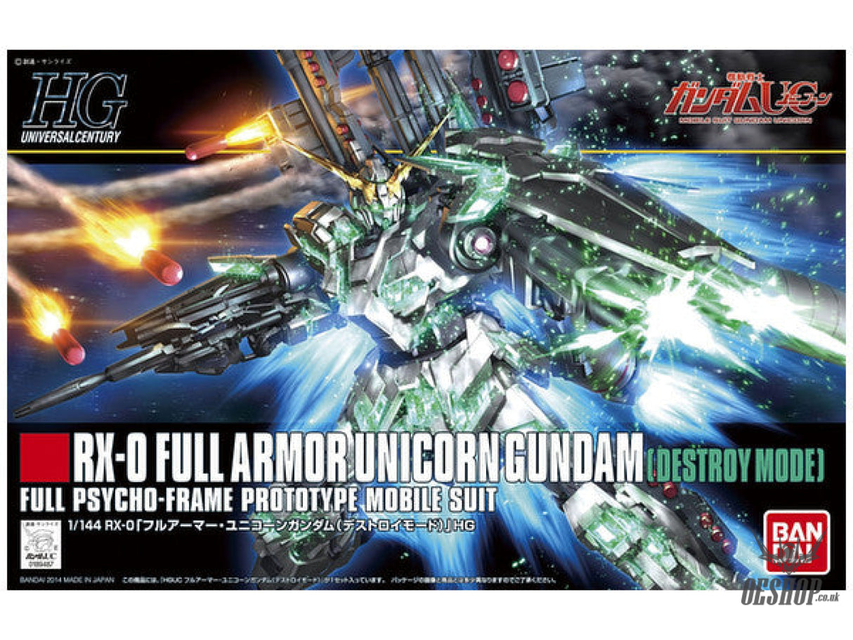 1/144 HGUC 178 Full Armor Unicorn Gundam (Destroy Mode) Scale Model Kits