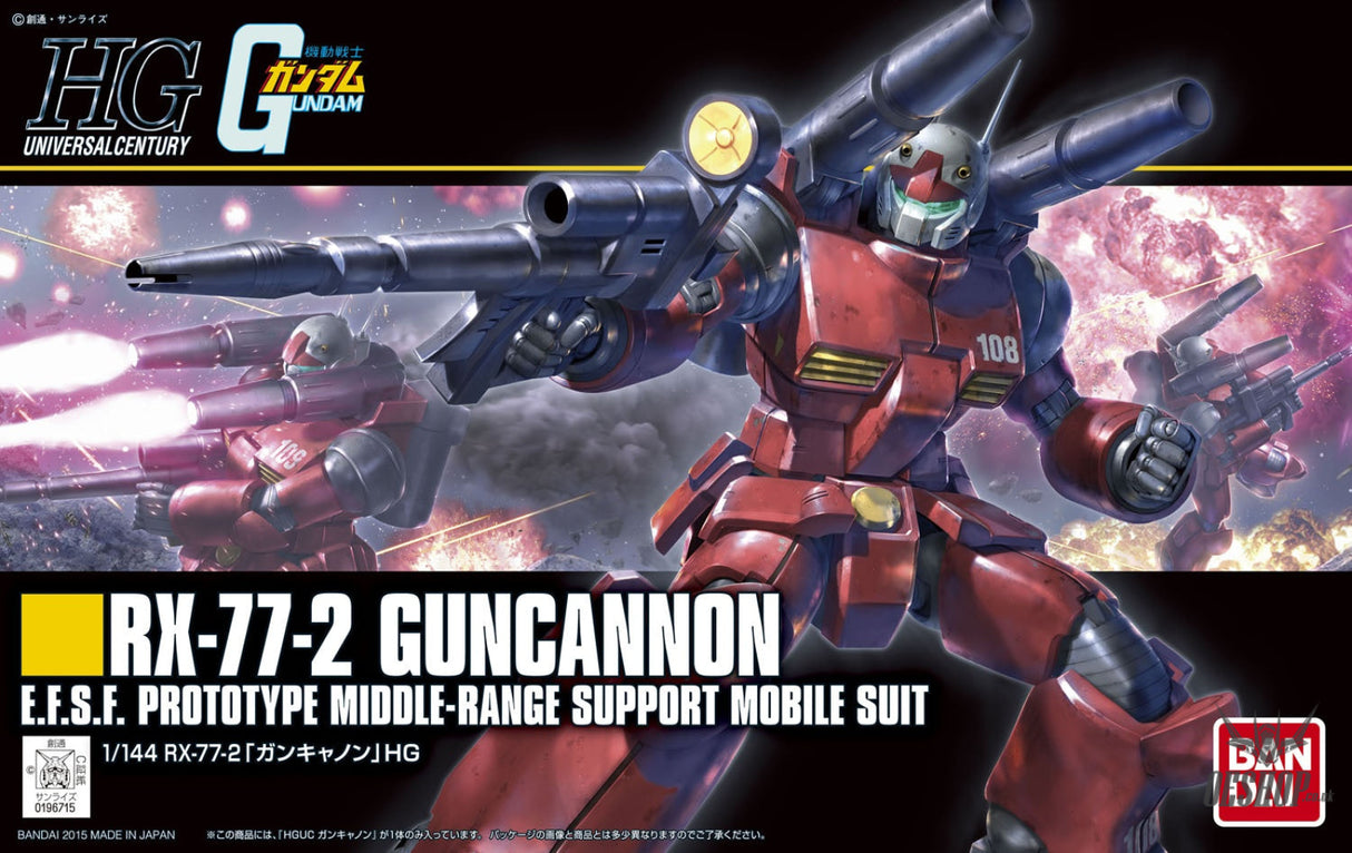 1/144 HGUC 190 RX-77-2 Guncannon Revive Scale Model Kits