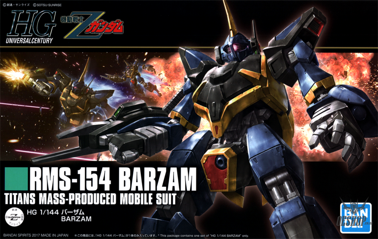 1/144 HGUC 204 RMS-154 Barzam Scale Model Kits