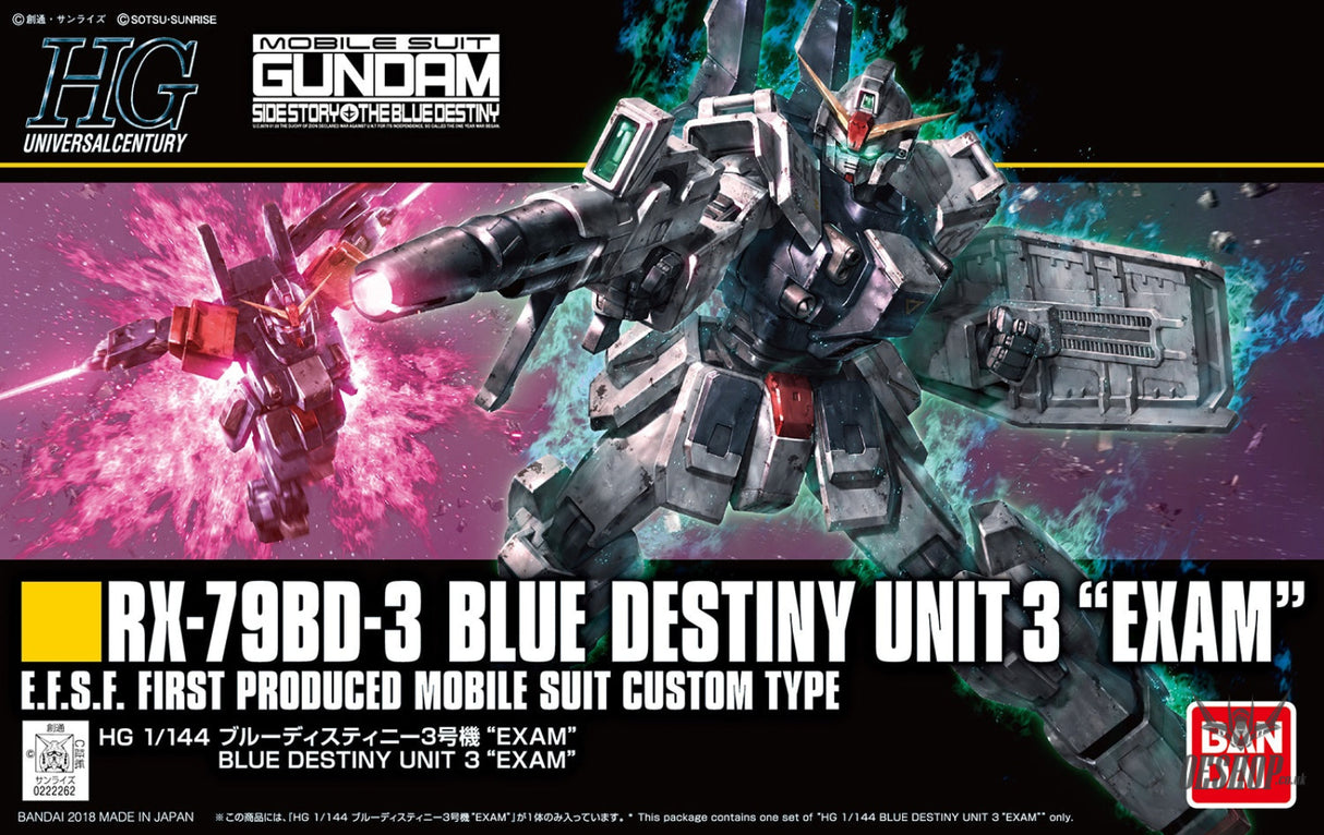 1/144 HGUC 209 RX-79BD-3 Blue Destiny Unit 3 ’EXAM’ Scale Model Kits