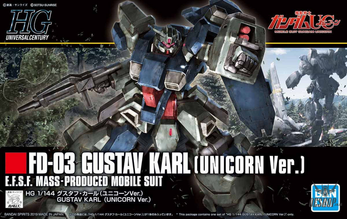 1/144 HGUC 221 FD-03 Gustav Karl (Unicorn Ver.) Scale Model Kits