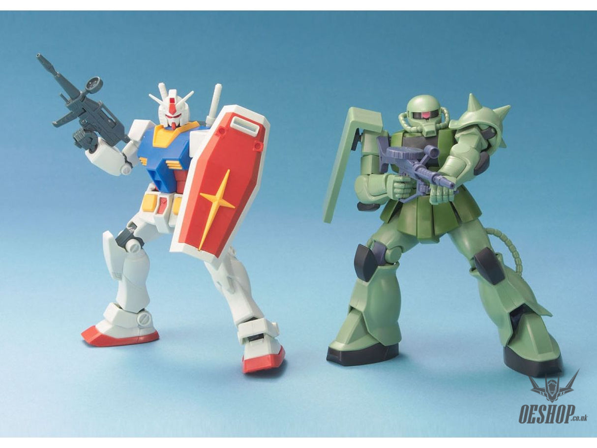 1/144 HGUC Gunpla Starter Set: RX-78-2 Gundam Vs. Zaku II Scale Model Kits
