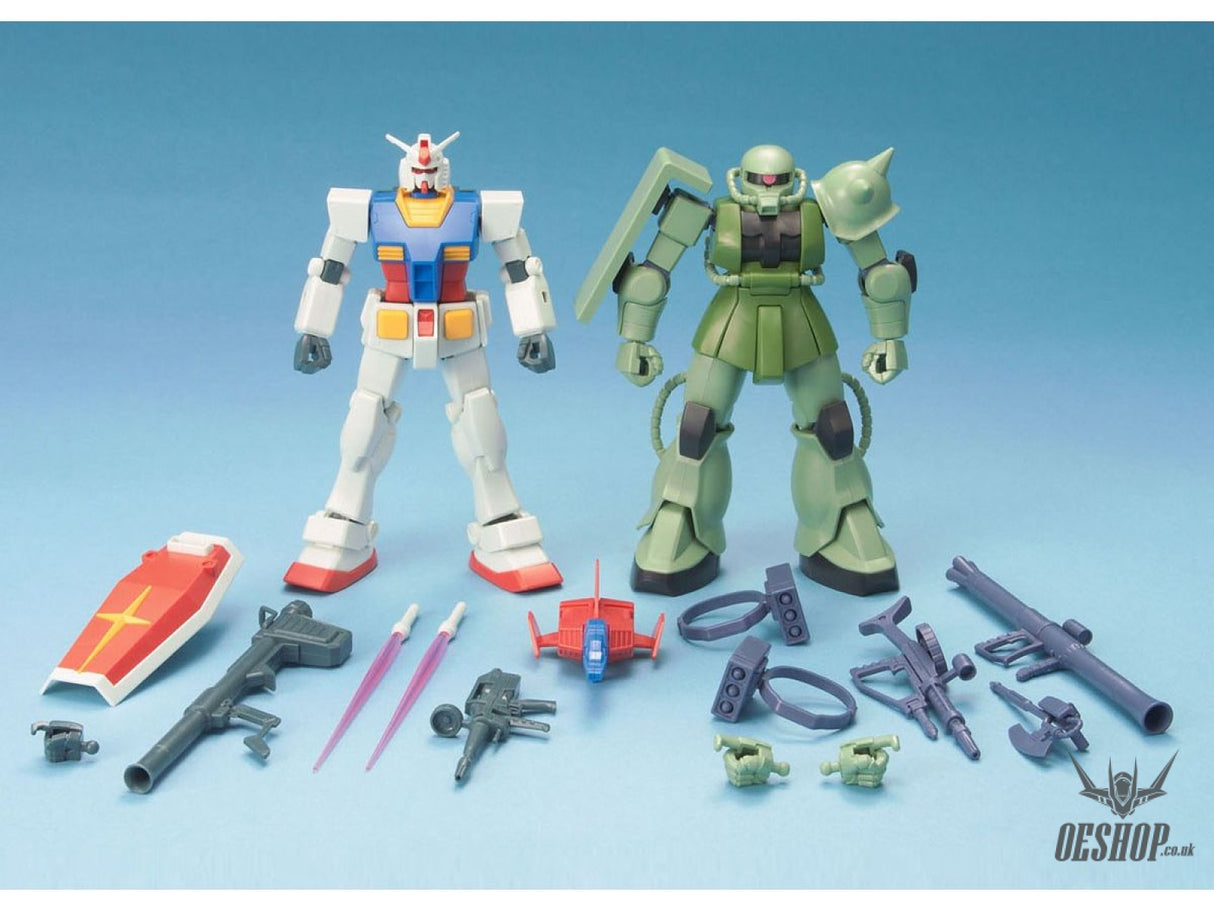 1/144 HGUC Gunpla Starter Set: RX-78-2 Gundam Vs. Zaku II Scale Model Kits